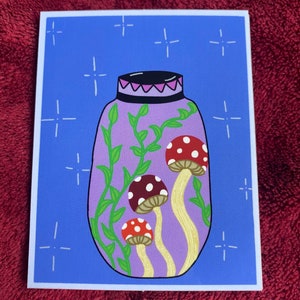 Mushroom terrarium Sticker