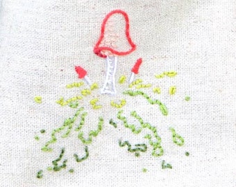 Let's Go Mushrooming PDF Hand Embroidery Pattern