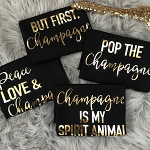 Bachelorette Champagne sayings on Racerback Tank Top Gold Foil // Bachelorette Party Tank Tops,Bachelorette Party, Bachelorette, Bride 6001 image 1