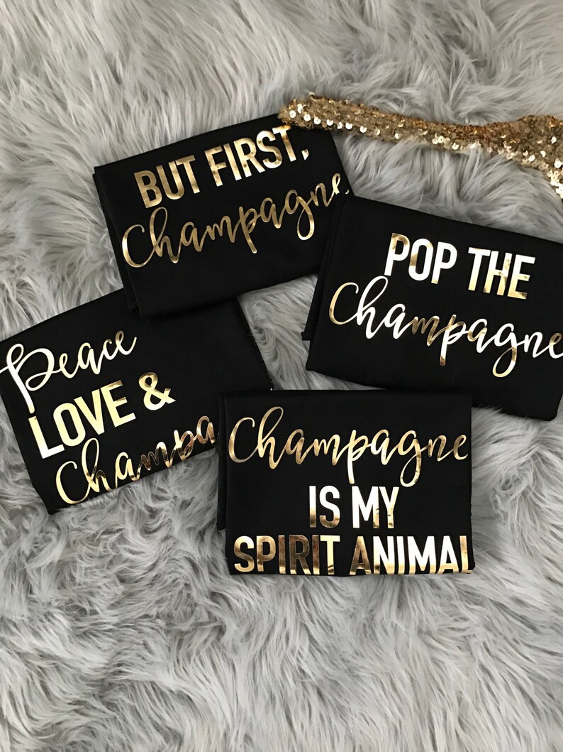 Bachelorette Champagne sayings on Racerback Tank Top Gold Foil // Bachelorette Party Tank Tops,Bachelorette Party, Bachelorette, Bride 6001 image 1