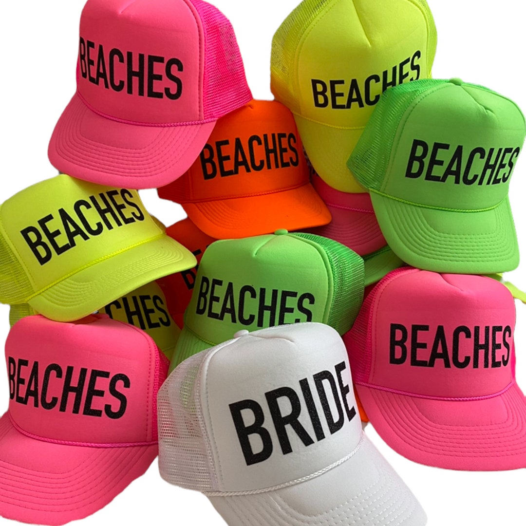 Bachelorette Party Hats / Bachelorette Party Favors / Neon Etsy