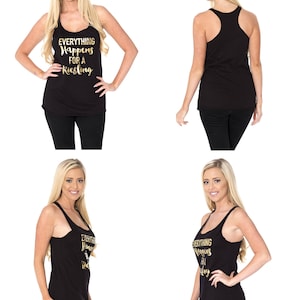 Bachelorette Champagne sayings on Racerback Tank Top Gold Foil // Bachelorette Party Tank Tops,Bachelorette Party, Bachelorette, Bride 6001 image 3