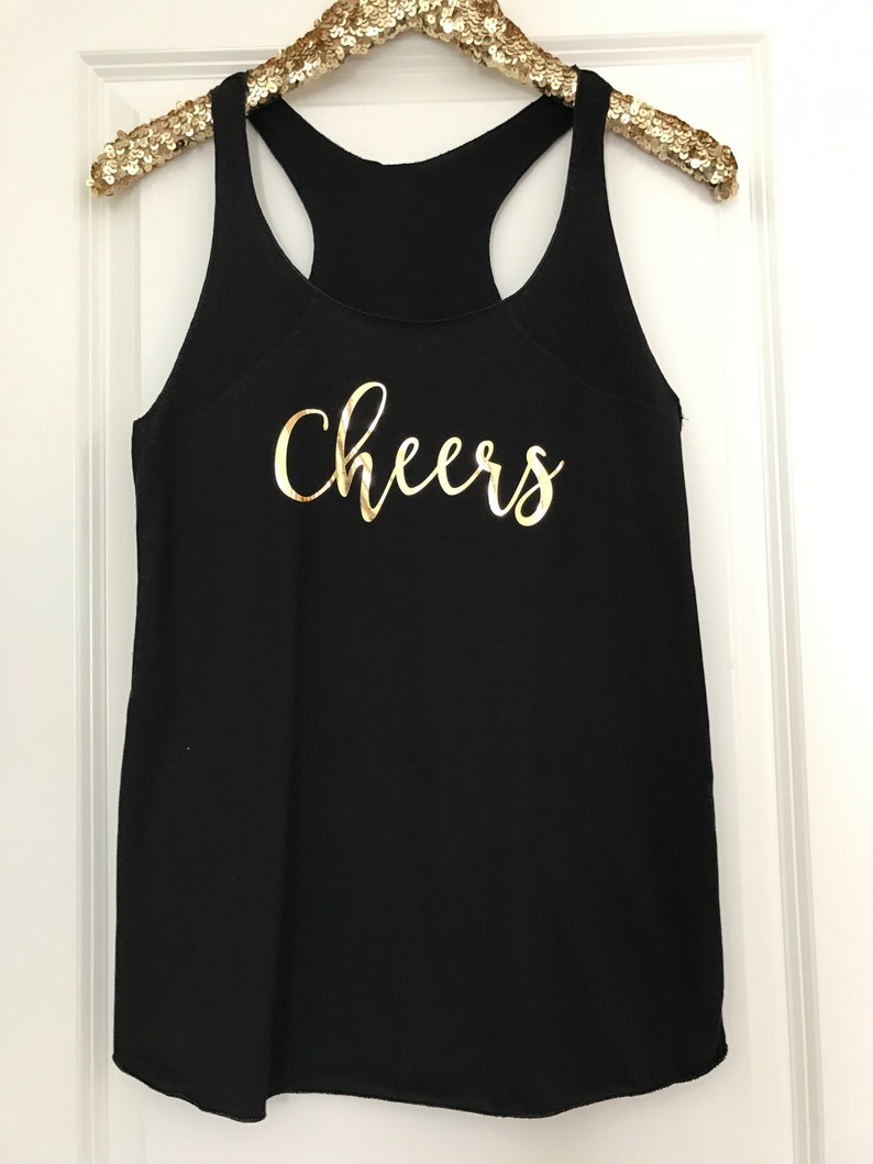 Bachelorette Champagne sayings on Racerback Tank Top Gold Foil // Bachelorette Party Tank Tops,Bachelorette Party, Bachelorette, Bride 6001 image 4