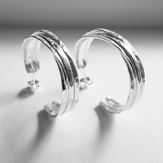 Spiral Hoop Earrings Medium Hoops Designed by Anna Etsy
