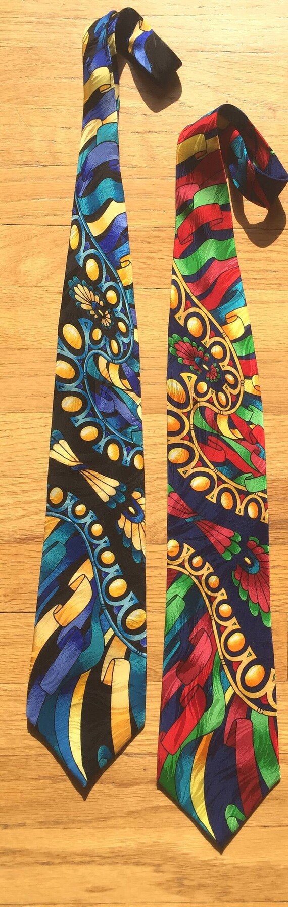 Rush Limbaugh vintage silk ties - matching set, r… - image 1