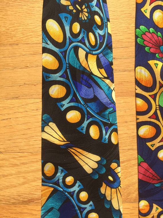 Rush Limbaugh vintage silk ties - matching set, r… - image 4