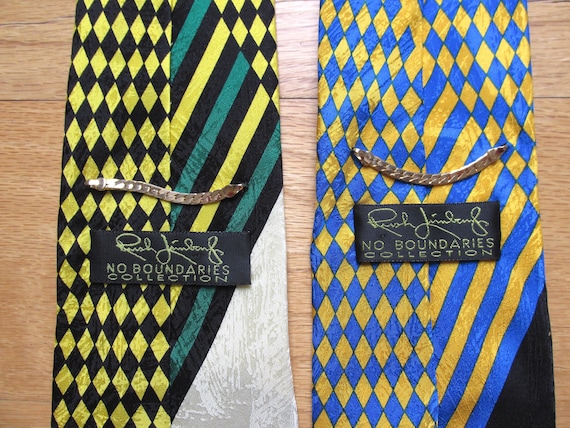 Rush Limbaugh vintage silk ties - matching set, w… - image 6