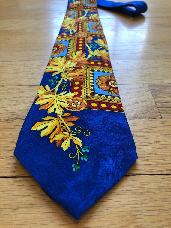 Rush Limbaugh vintage silk tie - Patchwork ivy - … - image 2