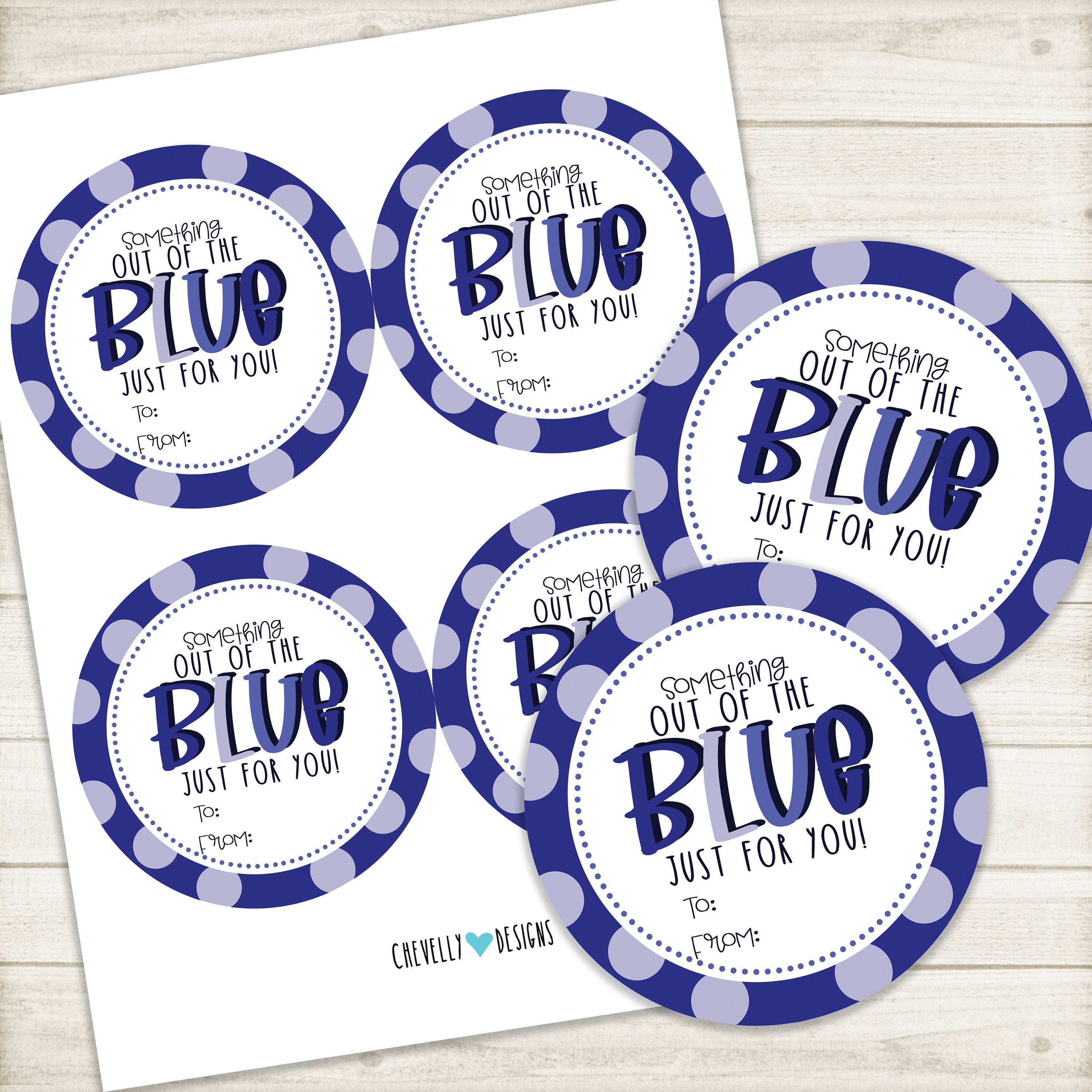 Something Out of the Blue Tag - Etsy