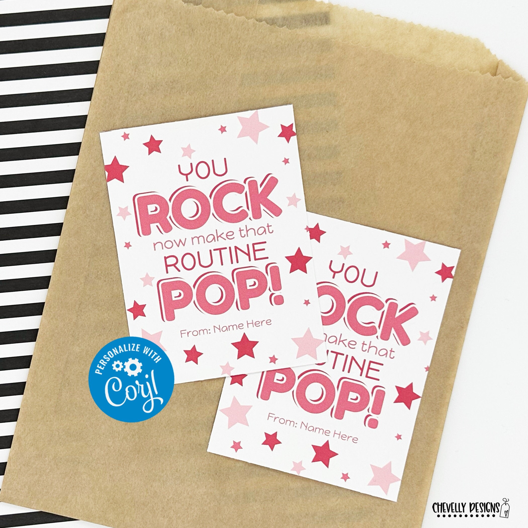 You Rocking Today EDITABLE - You Rock Now Make That Routine Pop - Gift Tags for ...