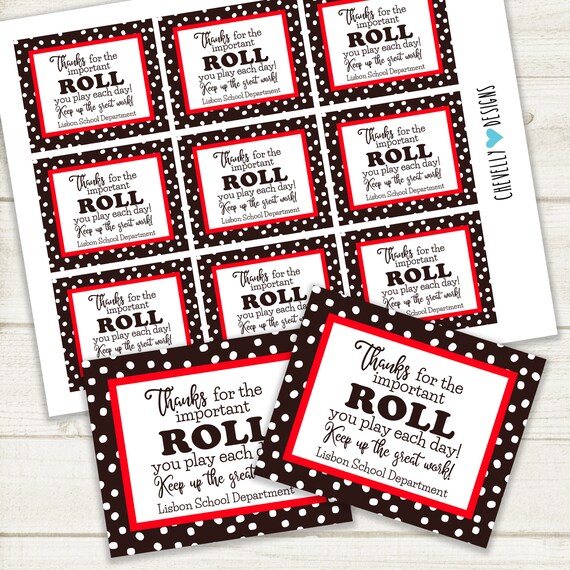 Tootsie Roll Gift Tags HT056 Printable Digital File Employee Tootsie Roll Gift Tags HT056 Printable Digital File Employee