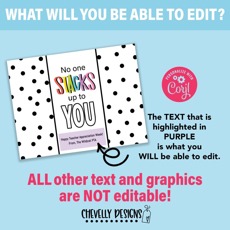 Editable No One Stacks up to You Appreciation Pringles Can Etsy