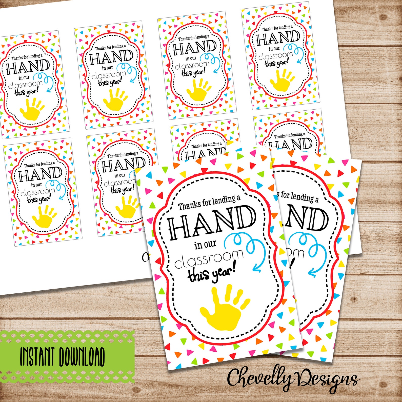 Hand Sanitizer Gift Tag Hand Lotion or Soap Teachers Etsy