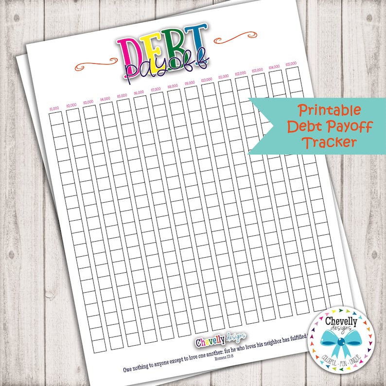 Debt Payoff Tracker Printable