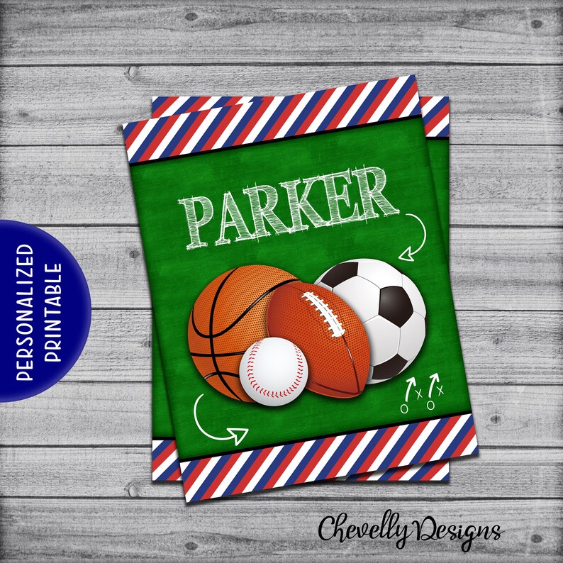 Personalized Sport Binder Insert All Star School Binder Etsy