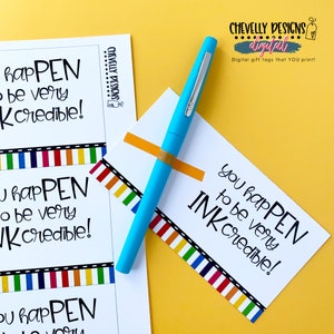 Sucede que eres INKcredible Etiquetas de regalo imprimibles &gt;&gt;&gt; Archivo digital instantáneo &lt;&lt;&lt; HT243