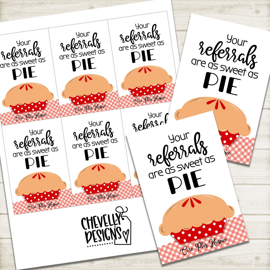 Personalized PIE Gift Tags Printable Digtal File Etsy