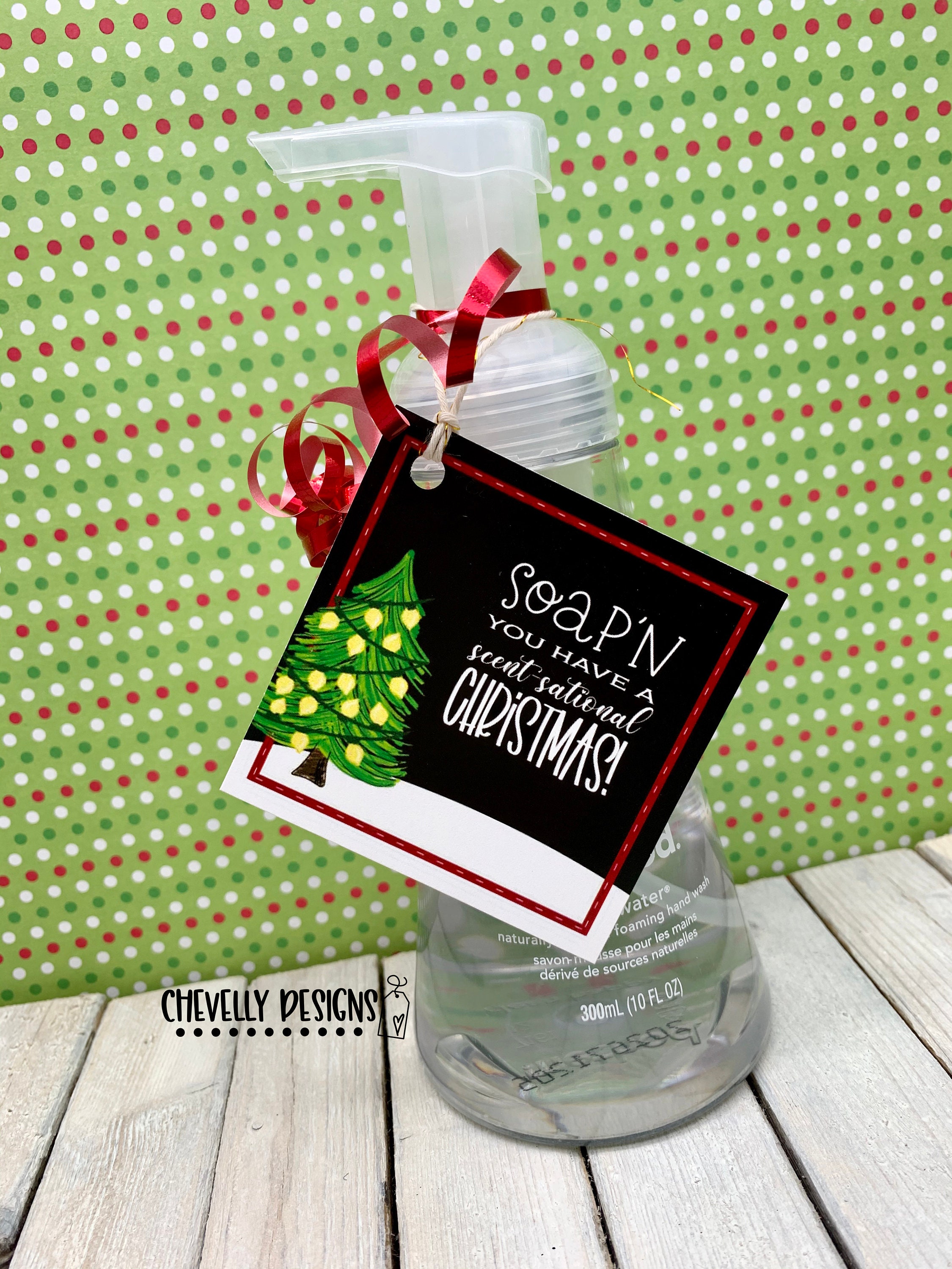 Soap Christmas Gift Tags for Teachers & Neighbors - My Beautiful Mess