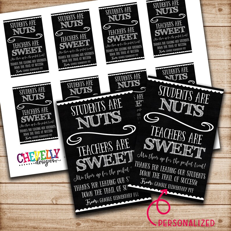 Personalized Trail Mix Gift Tags Printable Digital File Etsy