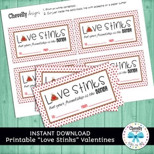 Love Stinks Valentine - You Druck | Whoopee Kissen | Mitarbeiter Geschenk | Boss | Freund | Kinder | Valentinstagskarten | VAL028, SOFORTIGER DOWNLOAD