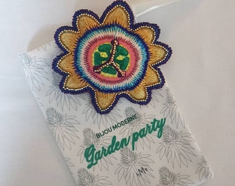 Broche " Fleur de Passiflore" collection Garden Party
