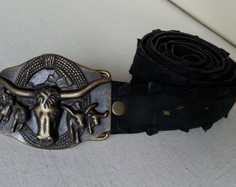 Belt from old mtb bicycle tire - buffalo