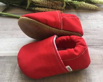 Trendy Baby Moccasins - Red