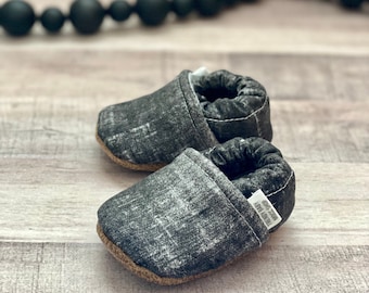 COMPRE 2, OBTENGA 1 GRATIS: Mocasines de bebé negros, zapatos de bebé, zapatos de suela suave de bebé negros, zapatos de bebé grises, mocasines de bebé grises, zapatos de bebé hechos a mano