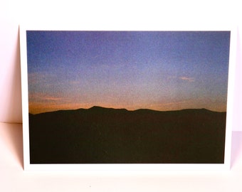 Mountain Sunset - Landscape Photography Art Print Postcard