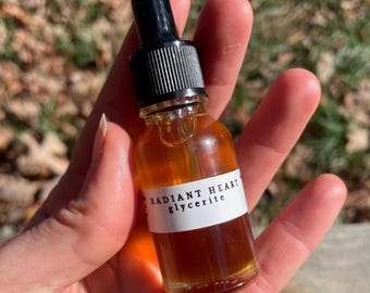 Radiant Heart Rose Glycerite ~ Wildcrafted Medicinals ~ Wildcrafted Rose Syrup ~ Appalachian Wildcrafted Herbal Medicine