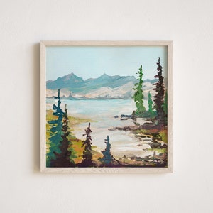 Beside Still Waters, Giclee Fine Art Print, 5x5, 8x8, 12x12, by Hannah Beimborn