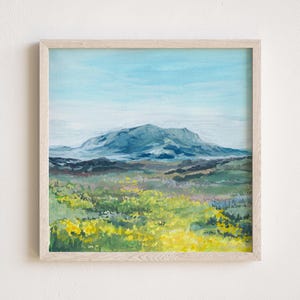 Steamboat Springs Print, Elk Mountain, &quot;The Sleeping Giant&quot;, Colorado Watercolor Print
