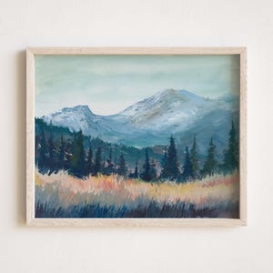 Colorado Watercolor Print, &quot;Rocky Mountain National Park&quot; Art Print, 5x7, 8x10, 11x14, 12x16, 13x19