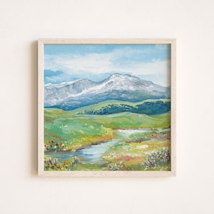 Colorado Art Print, "Quiet Streams", Colorado Watercolor Print, Guanella Pass, Wildflower Fields