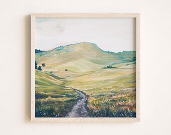 Boulder Colorado Watercolor Print, "In the Foothills", Giclee Fine Art Reproduction
