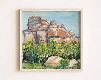 Impression d'art du Colorado, « Vedauwoo », impression aquarelle du Colorado, cadeau d'alpiniste