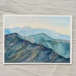 Colorado 14ers Watercolor Painting | Rocky Mountain Giclee Print ...