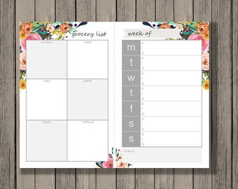 printable bundle budget planner calendar printable meal etsy