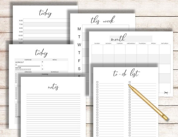 editable calendar printable daily calendar printable weekly calendar printable monthly calendar printable calendar printable set printable daily calendars