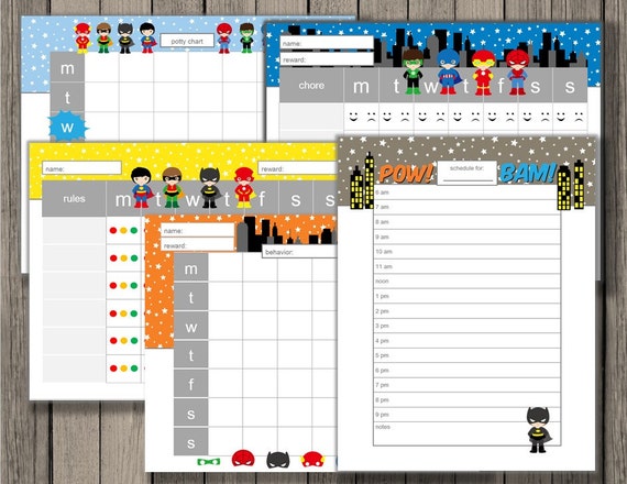 Behavior Schedule Charts