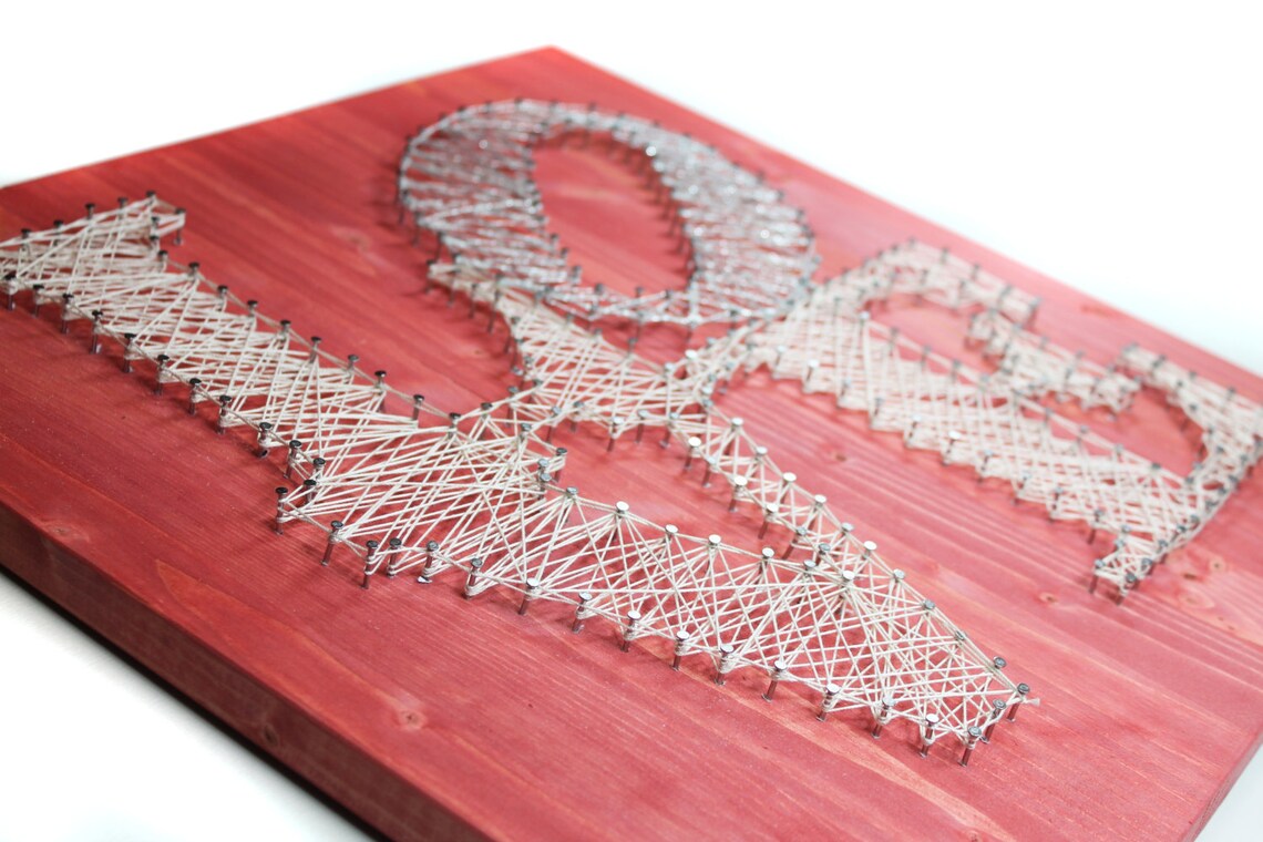 DIY Valentines Gift LOVE Wall Hanging Pattern DIY Gift for Etsy