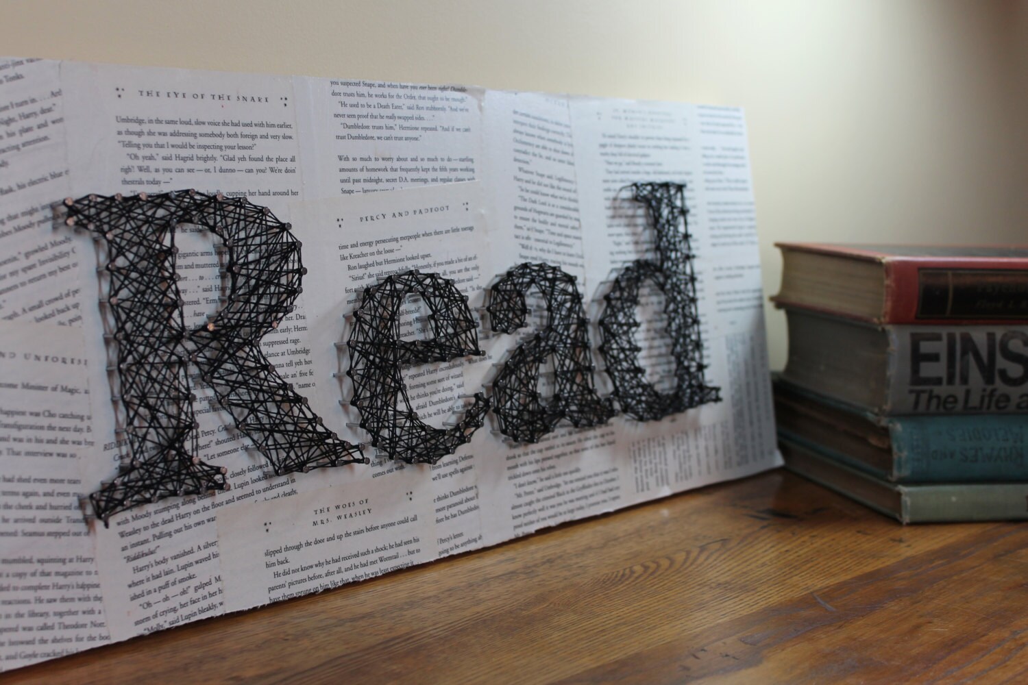 Nail Art Pattern Read Sign Nail String Art Wood Crafts Etsy