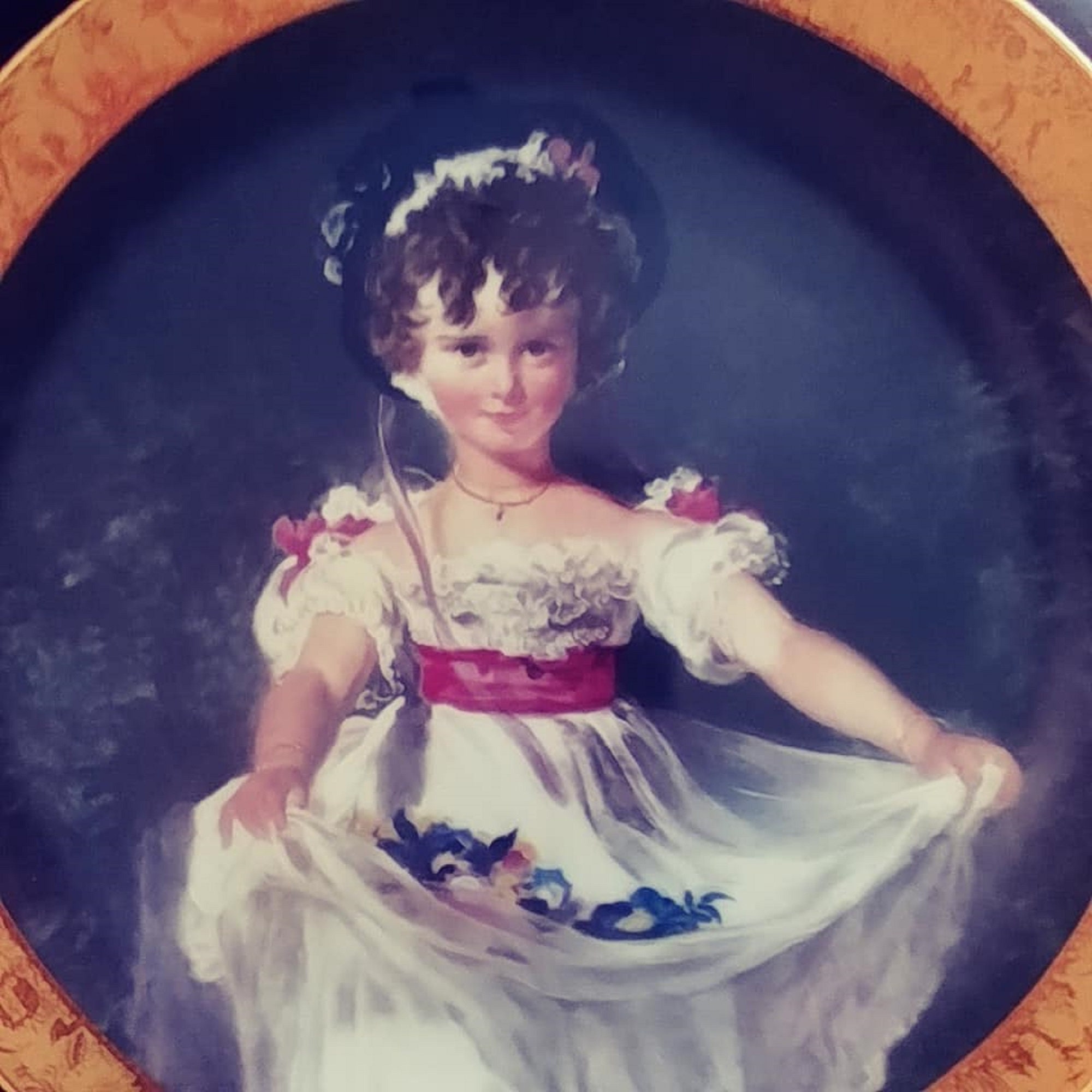 Miss Murray Porcelain Plate Armstrong's Art on Porcelain 1983 Created