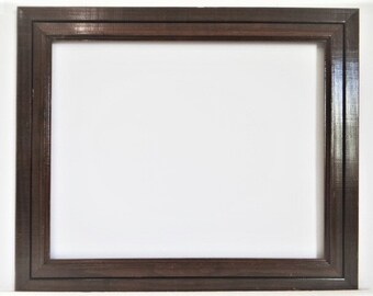 2 Vintage Wood Rectangular Frames Photo Picture Embroidery Wedding Frames Mid Century Art Lot Gallery Wall Hangings Frames