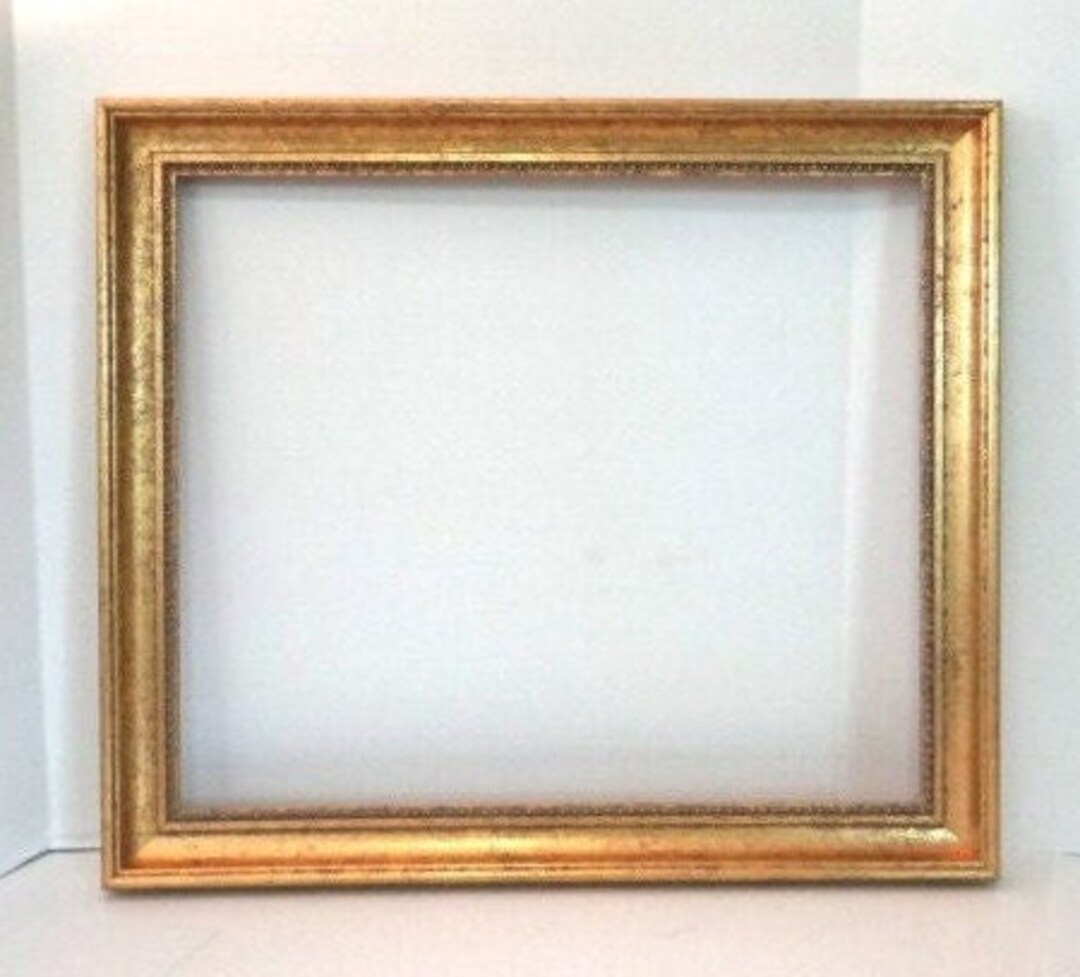 Large Gold Vintage Frame 17x20 Wood Frame Gold Gilt 23inch Etsy