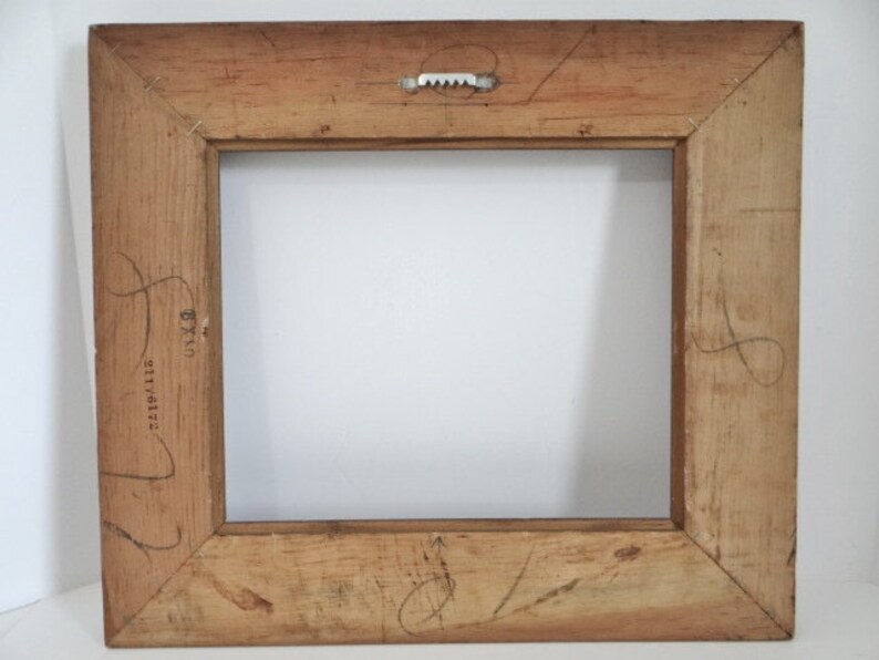 Large Vintage Wood Frame 9x11 Carved Rustic Gold and Wine Etsy