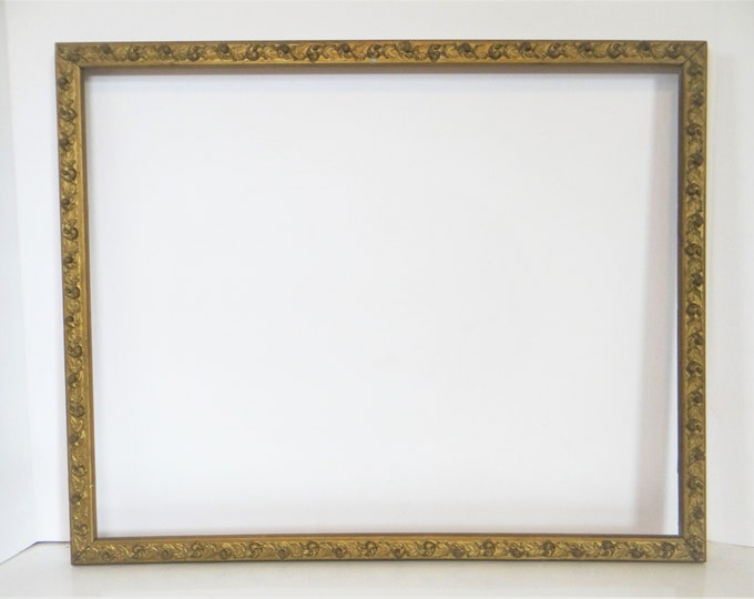 Large Antique Gold Frame 16x20 Wood Hollywood Regency Frame 21 Etsy
