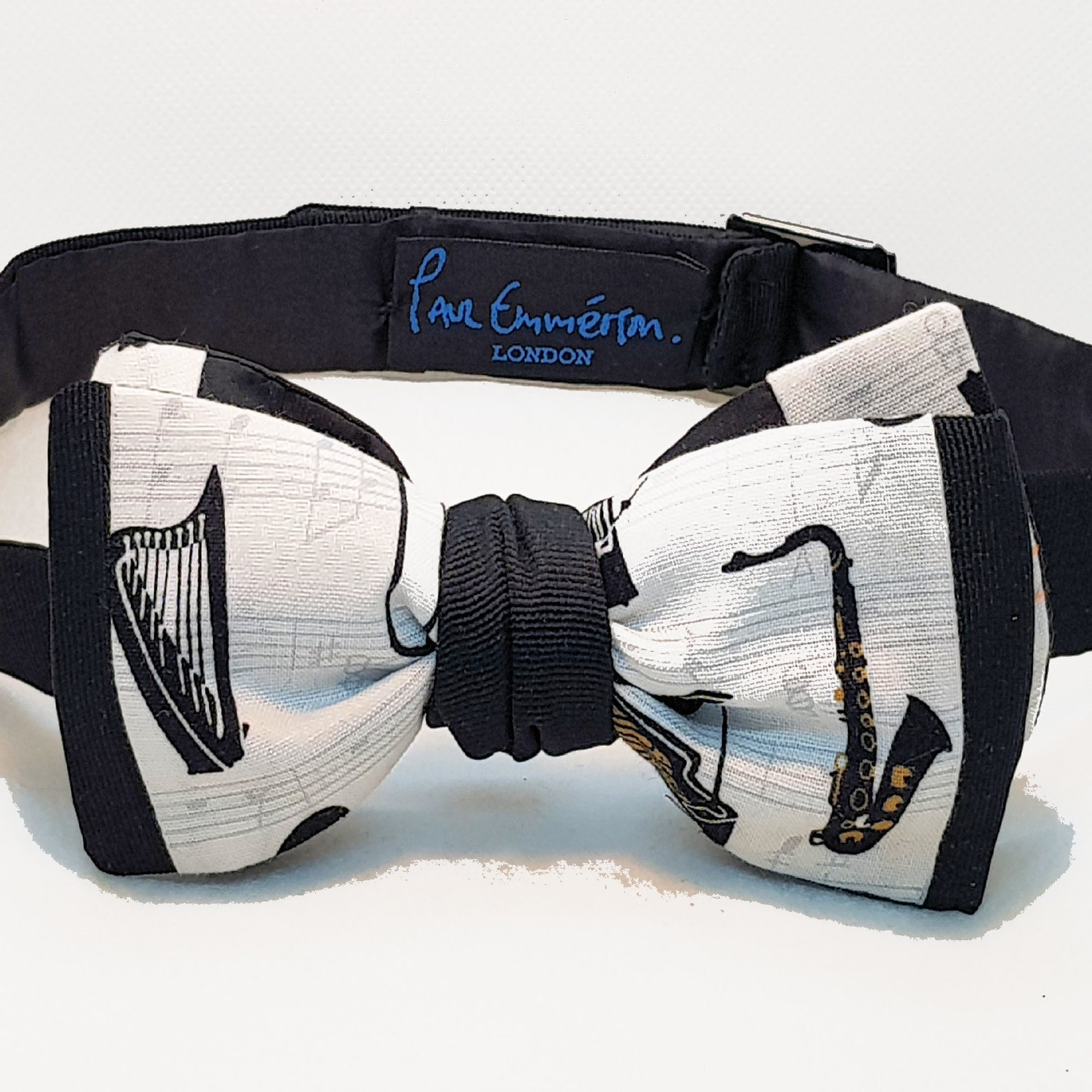 Popular Saxophone woven Men's Silk and Cotton jazz Bow tie Etsy