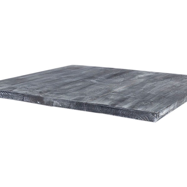 54,90 EUR/Stk. Tischplatte Shabby schwarz 85x85cm Holzplanken Bohlenbrett Bohlenplatte Tischauflage