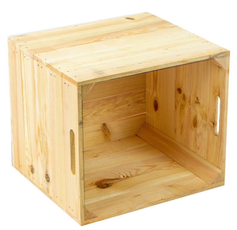 Ensemble de 4 caisses en bois naturel adaptées aux étagères Kallax et Expedit image 5